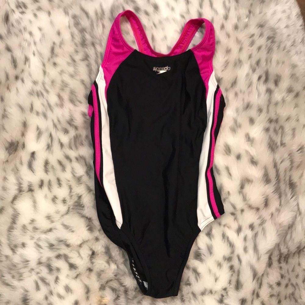 Speedo cross back tearing suit, size youth 12